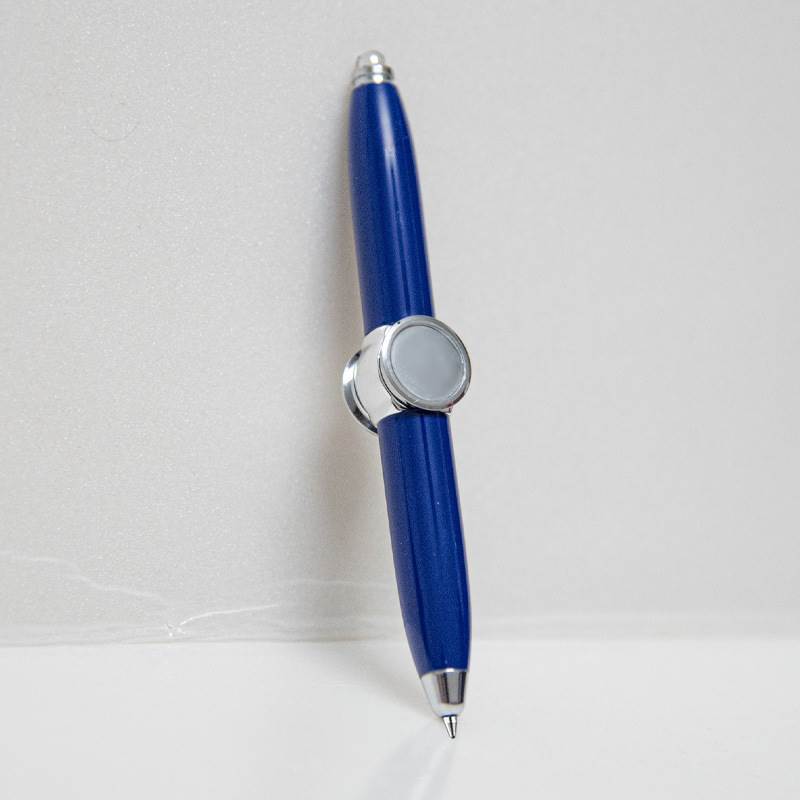 LED Fidget Spinner Ballpoint Pen - Blue