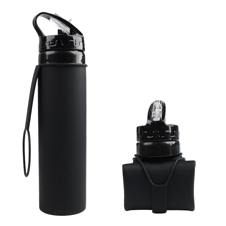 Promotional Collapsible Water Bottle – Black