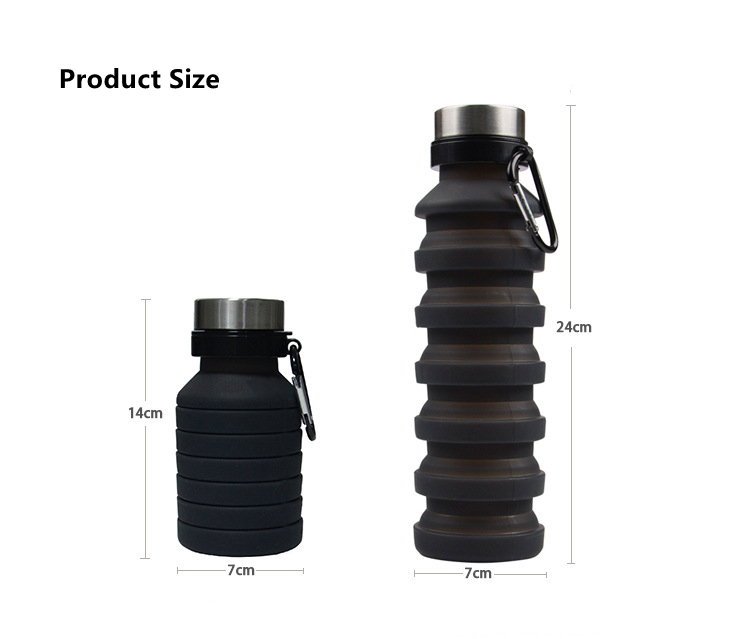 Foldable Water Bottle – Product Size