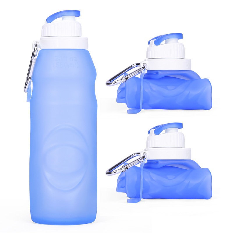 Blue Rollable Water Bottle